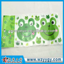 Popular printed frog sticker for decoration, New custom PVC sticker